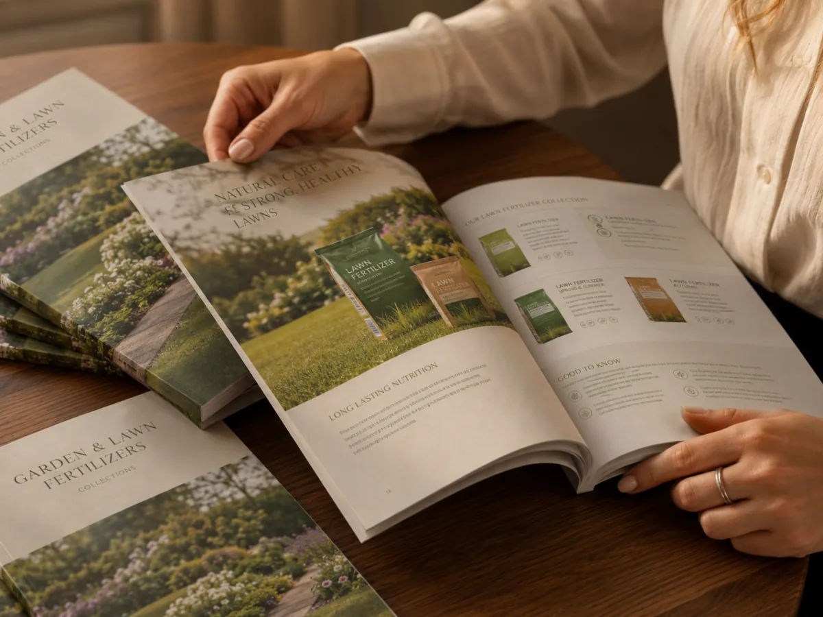 Katalog klejony prezentujący ofertę produktową firmy