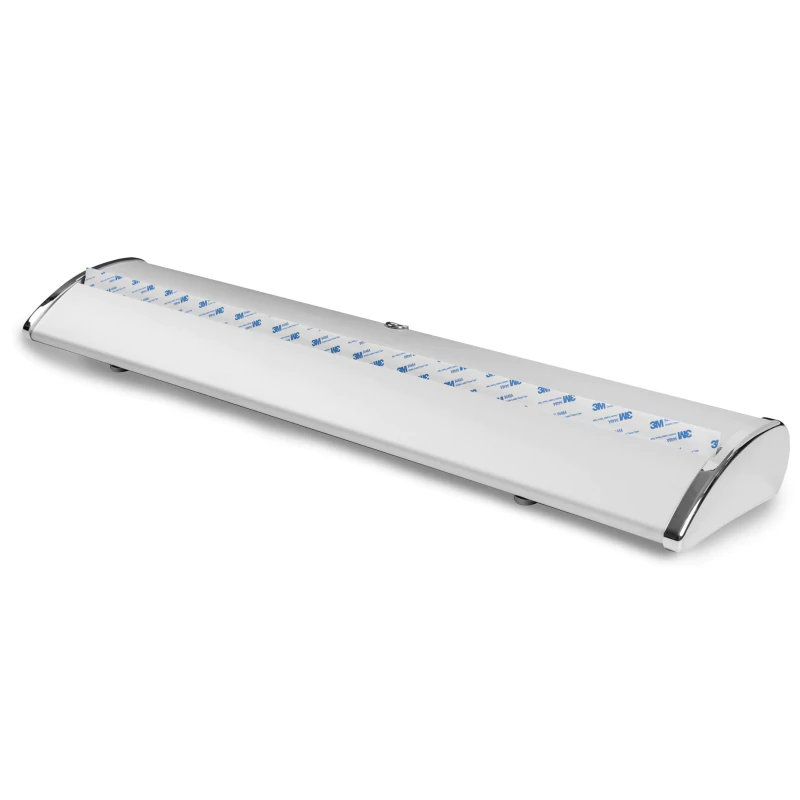 Zamknięta kaseta roll-upu LUX z chromowanymi bokami