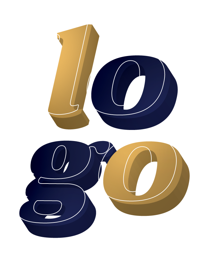 Typograficzna kompozycja słowa logo