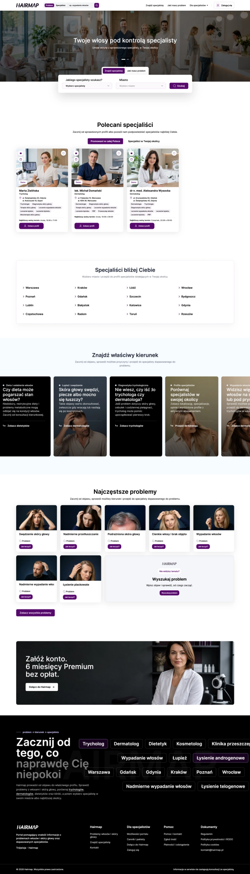 Hairmap - platforma łącząca pacjentów i specjalistów